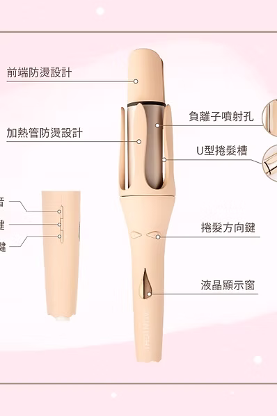 MUNICHI|40MM 水潤負離子溫控捲髮器:圖片 6