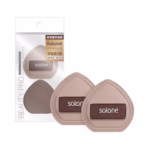 Solone｜彈力訂製舒芙蕾海綿 / 可可栗子手指撲 2入