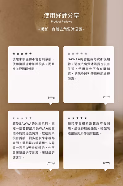 SAWAA|身體去角質沐浴露 500ML:圖片 5
